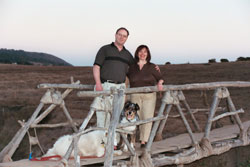 Toby with his parents